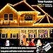 Nielfoi Warm White Christmas Lights Outdoor, 66ft 640 LED Icicle Lights for Outside House with Connectable Clear Wire 8 Modes Timer, Plug in Waterproof for Eaves Yard Party Indoor Holiday Decoration