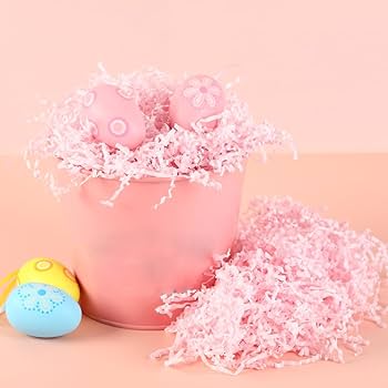 Amazon.com: Cgzwxjin Light Pink Crinkle Cut Paper Shred