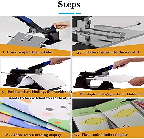Agrafeuse automatique de point de selle, machine à relier à plat et livre pour agrafage de couture A3, solution d'agrafage de bureau économe en main-d'œuvre