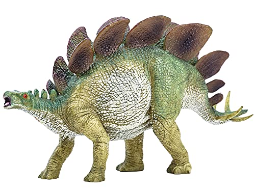 Gemini&Genius Stegosaurus Dinosaur Toy Figure for Kids, Dinosaurs Action Figurine Dino Collection Dinosaur Model Toys for Boys and Girls 4-12 Years Old（Green）