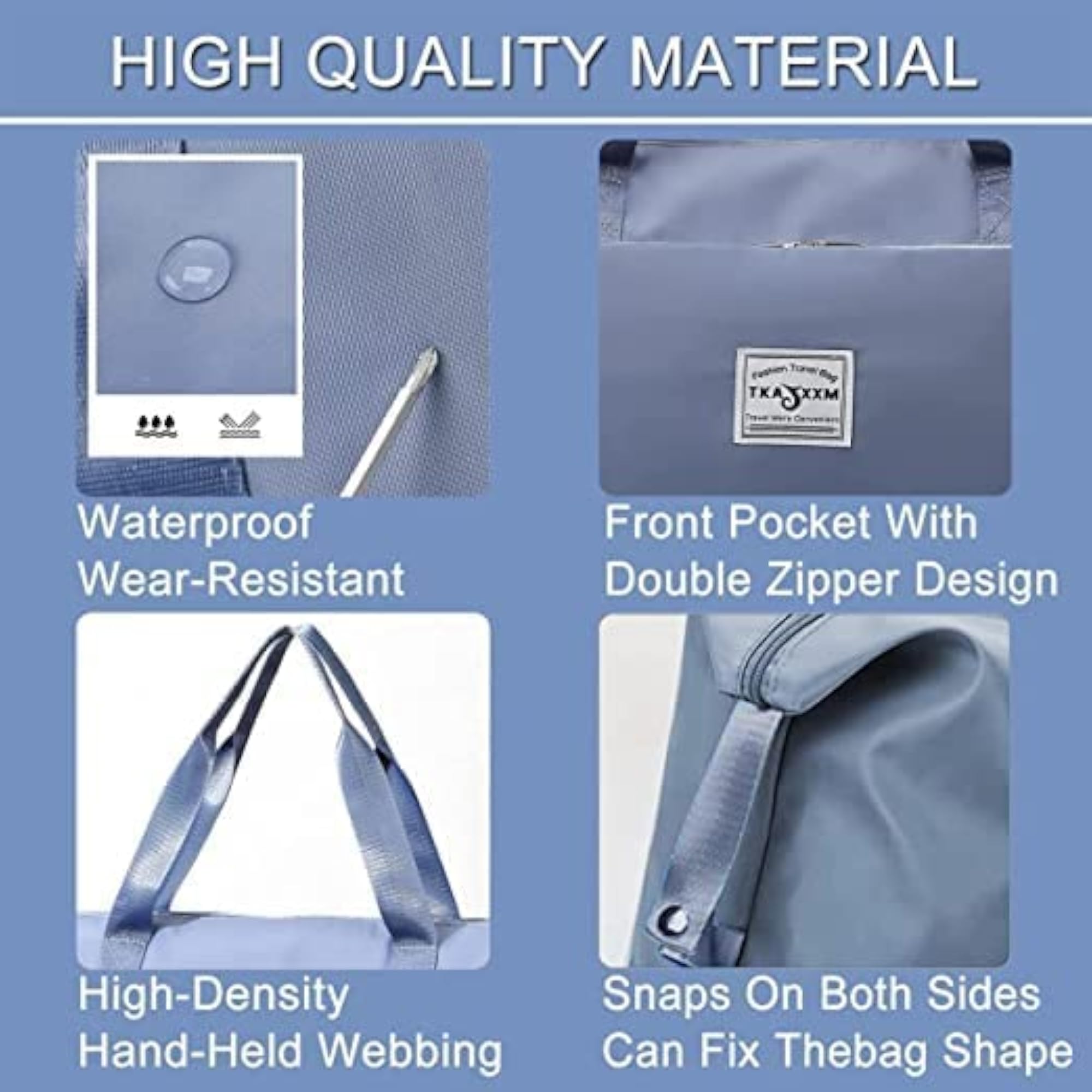 Large Capacity Folding Travel Bag, Waterproof Carry on Luggage Bags