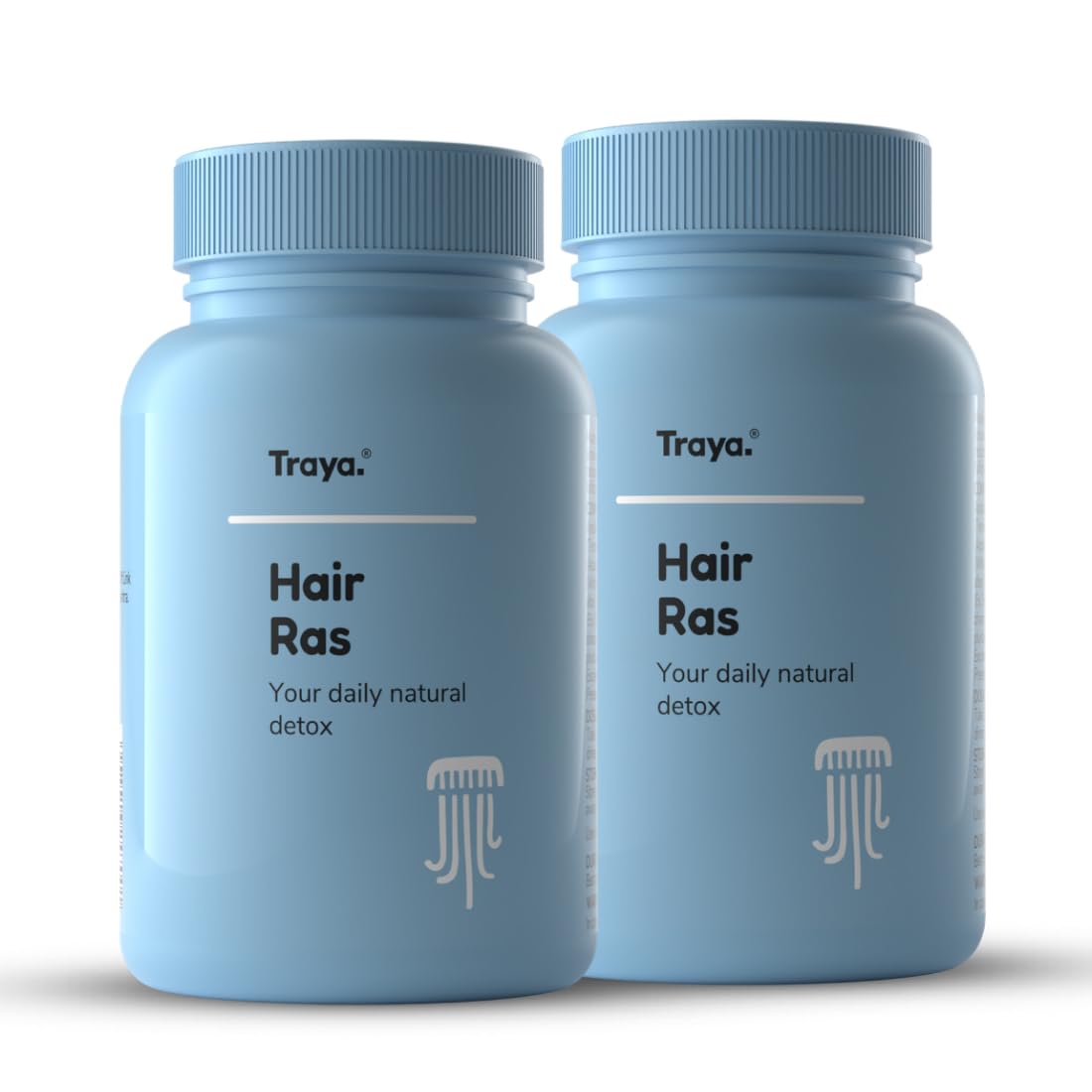 Traya Hair Ras Tablets for Women & Men, Ayurvedic Hair Herbs for Hair Fall Control and Growth, Contains Ashwagandha, Bhringraj, Shatavari (240 Tablets) Pack of 2