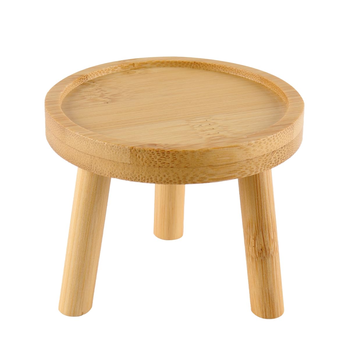 Gorise Soporte para plantas de madera, base para maceta, taburete de soporte para flores, soporte para macetas para perros y gatos, para uso en interiores y exteriores.