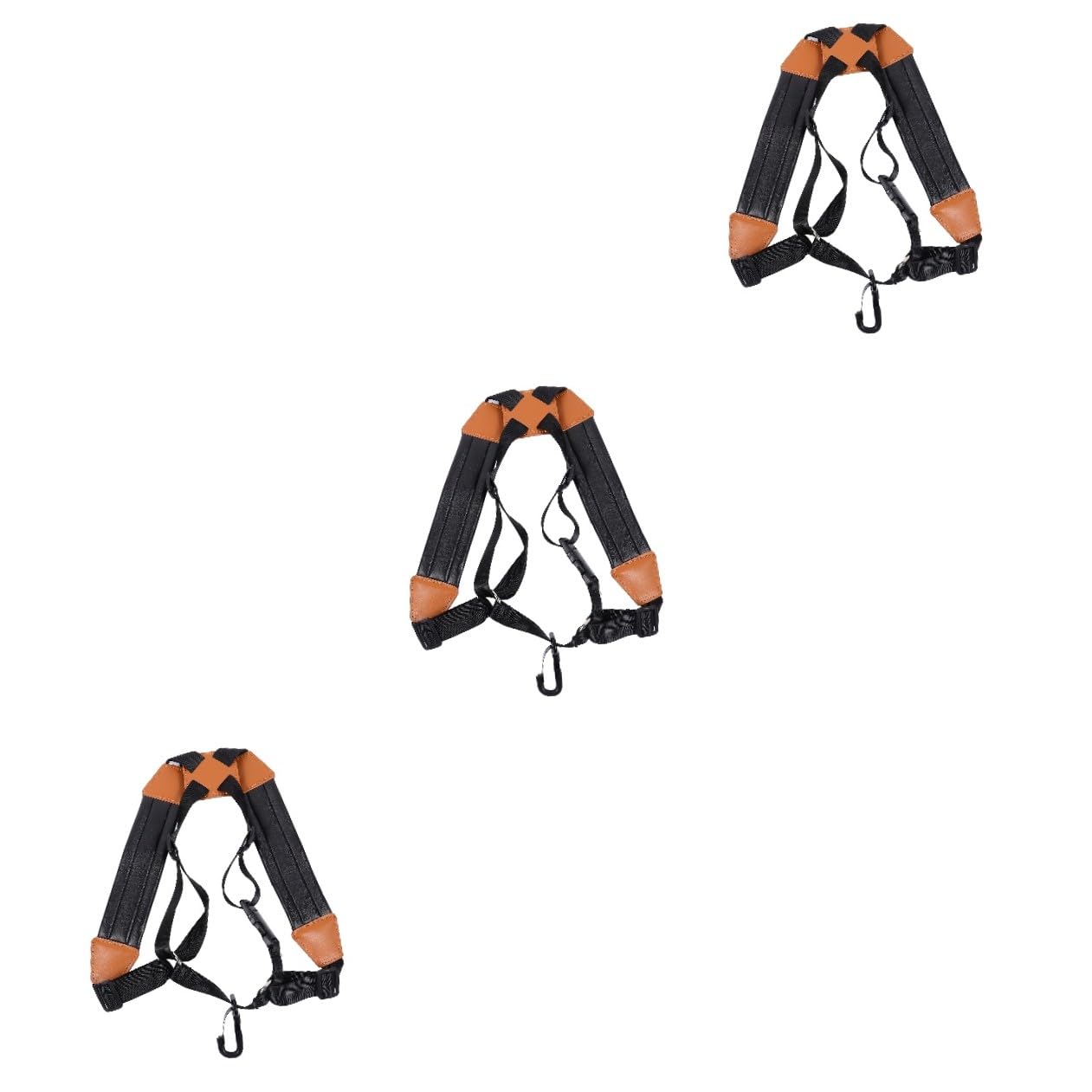 ibasenice 3pièces Harnais De Saxophone Padded Bandoulière Pour Alto Et Ténor Noir