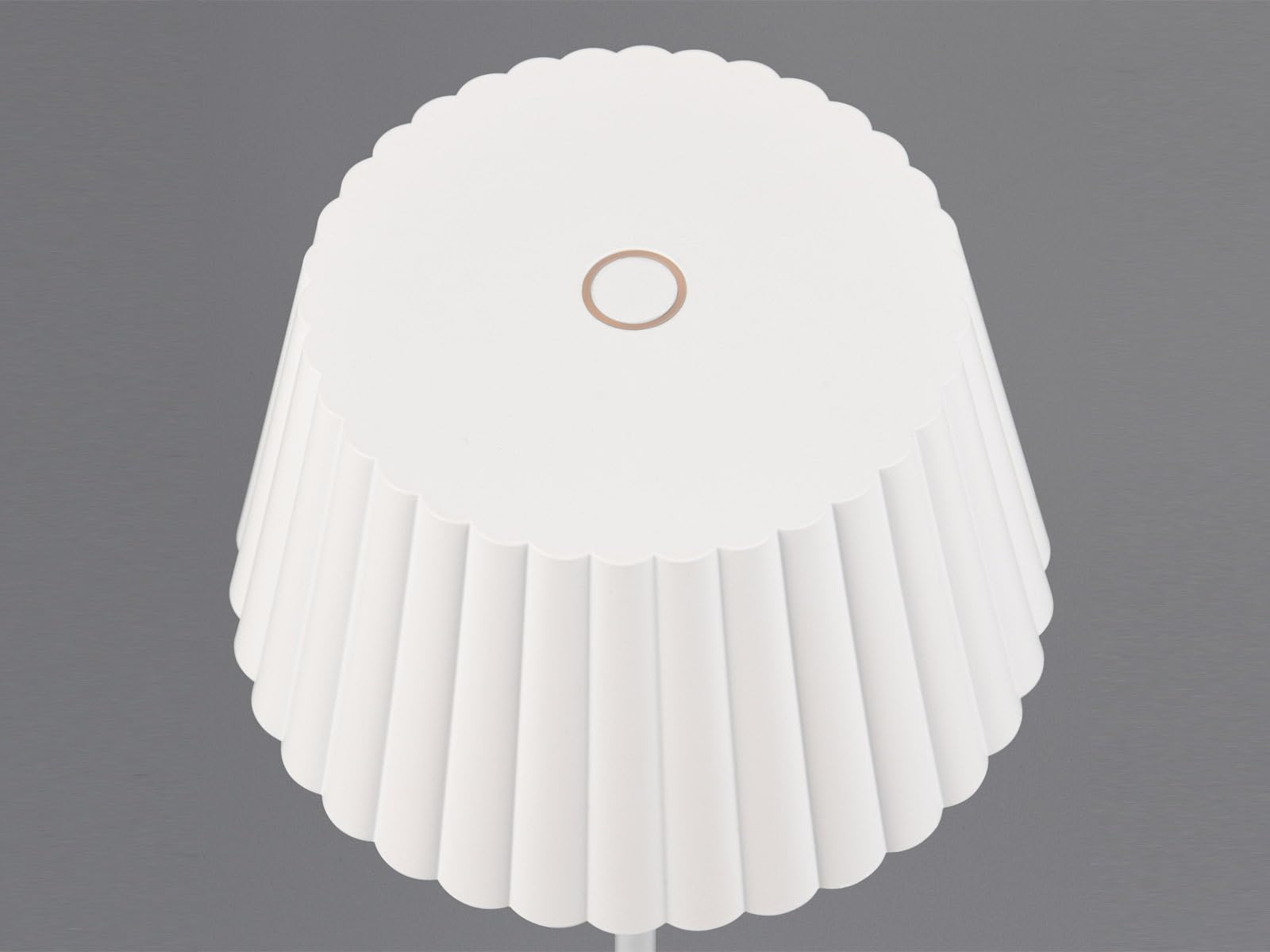 Set di 2 lampade da tavolo a batteria per esterni, senza fili, colore bianco, altezza 39 cm