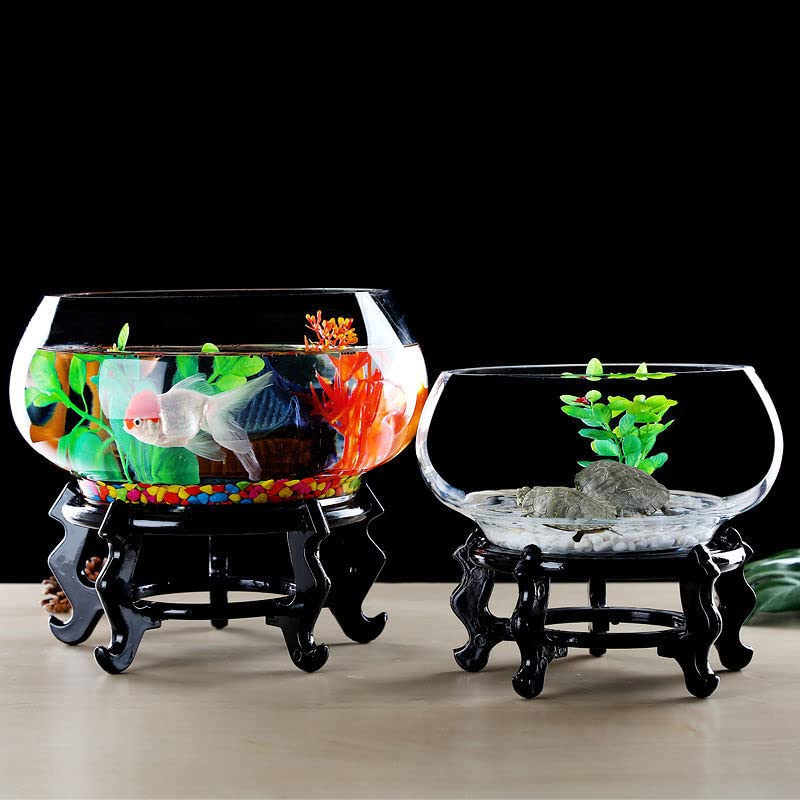 Amazon | 丸型金魚鉢 ガラス容器金魚鉢花器インテリ アアクアリウム