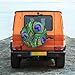 Peacock Feathers Spare Tire Cover for RV Trailer Animal Beautiful Colorful Digital Paint Shiny Green Purple Wheel Protectors Weatherproof Polyester Tire Case for All Cars SUV Camper Travel 15 inch