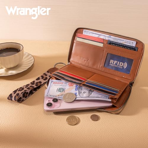 Image of X Wrangler Wristlet Western Wallet Boho Aztec Credit Card Holder for Women