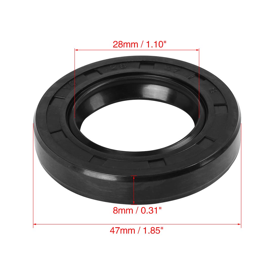 4 Pièces TC NBR Arbre Joints Diamètre De L'arbre 28mm, 47mm Diamètre