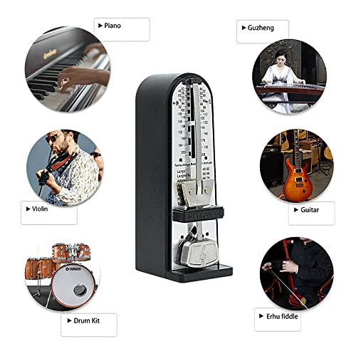 AYOU Métronome tour mécanique, style pyramidal traditionnel, pour les amateurs de musique, les débutants ou les… - Les Beatles, Paul McCartney, John Lennon, RIngo Starr, George Harrison AYOU Métronome tour mécanique, style pyramidal traditionnel, pour les amateurs de musique, les débutants ou les… – Image 4