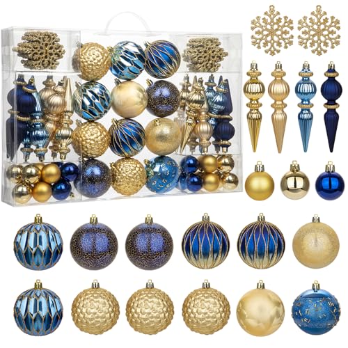 92ct Christmas Tree Decoration Set Christmas Ball Ornaments with ...