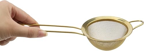 Miniatura 6 de 3 coladores cónicos de acero inoxidable para cocina, color dorado