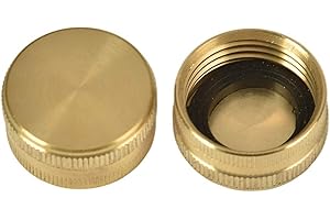 2 Pack 3/4" Quick Connect Garden Hose End Plug with Washer Cap