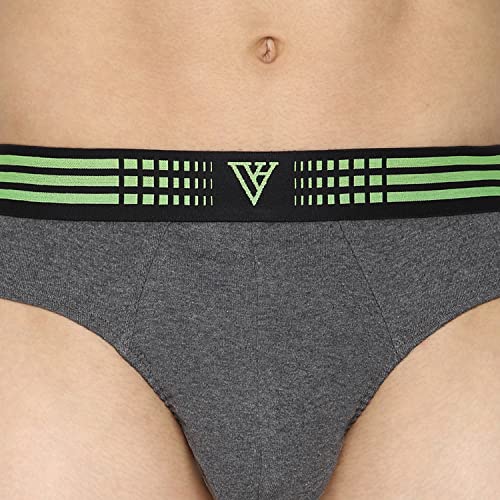 Image of Van Heusen Men Anti Bacterial Briefs - 100% Combed Cotton - Pack of 2 - Colour Fresh, Moisture Wicking