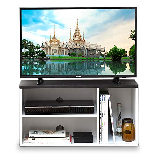 アイリスオーヤマ テレビ台 ミドルタイプ ブラックオーク 幅73.2cm 奥行29cm 高さ37.2cm 24型 オープン 組み立て 耐荷重10kg OTS-70B-B