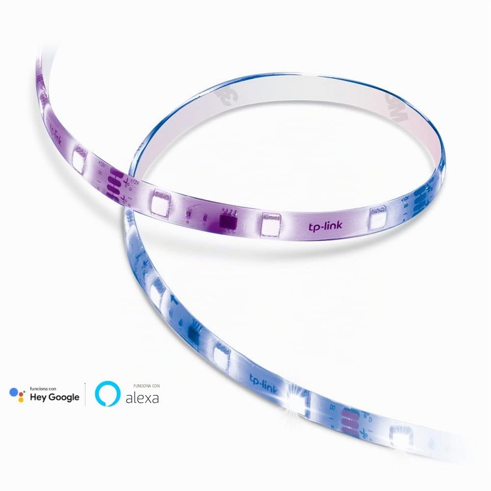 TP-Link Tapo,Tira de luz LED inteligente, 5 m, control de aplicación Wi-Fi RGB multicolor, funciona con Alexa y Google Home, adecuado para decoración de TV y cocina (Tapo L920-5)