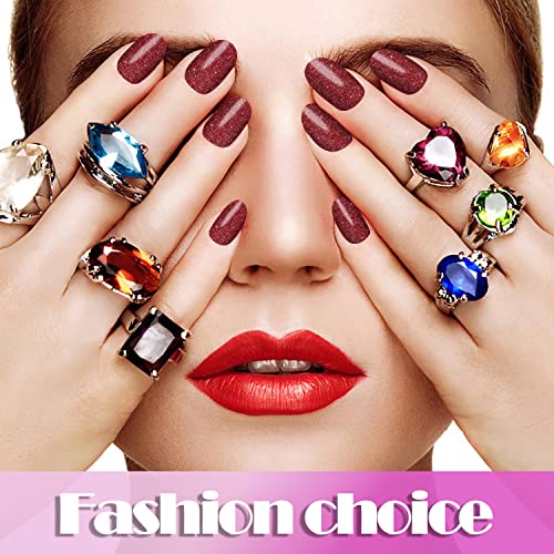 Silpecwee 24 Sheets Nail Wraps For Women Glitter Nail Polish Strips Self Adhesive Nail Polish Stickers Gel Nail Strips Fingernail Manicure Stickers For Nail Art With 1Pc Nail File #TOP4