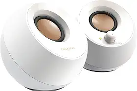 CAIXA DE SOM 2.0 PEBBLE USB TIPO A 2W RMS CREATIVE LABS BRANCA 51MF1680AA001