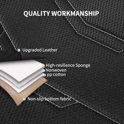 Image of HChengkikz Front Car Seat Cover, Breathable and Sporty (Black + Gray)