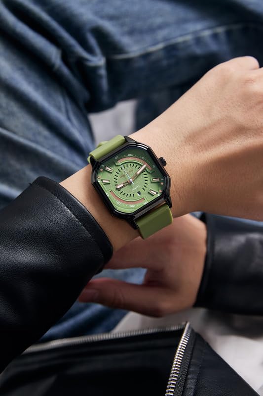 Image of Daniel Hechter Paris Rivoli Collection Modern Analog Watch for Men with Octagon Dial and Silicon Band-DHM1003