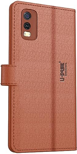 Image of U-Case Compatible with Vivo Y3S Flip Cover | Leather Finish | Inside Pockets & Inbuilt Stand | Shockproof Wallet Style Magnetic Closure Back Cover Case