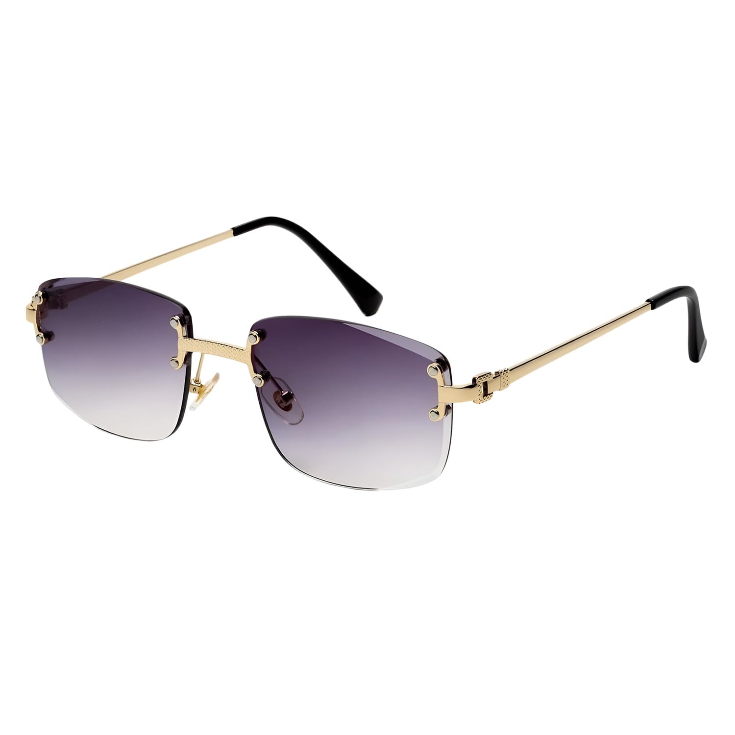 yourspex UV Protection Polarized Sunglasses for Men & Women Unisex - Stylish Classic Vintage Coating Rimless Metal (Large)-picture-11