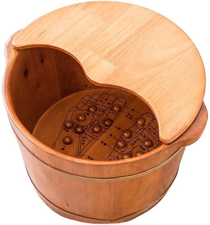 Masajeador spa de pies térmico con tapa 17 cuentas