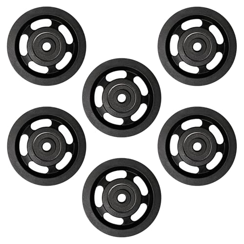2x 90 Mm Aluminium-Seilrolle – Innenloch 10 Mm, Für Fitness, Garagentore & Fördertechnik