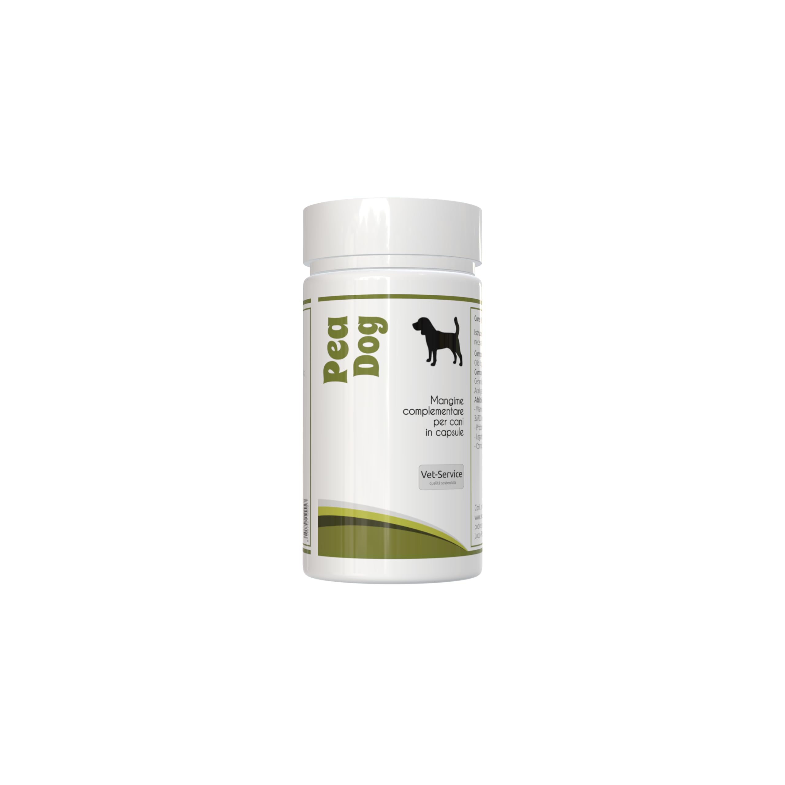 Pea-Dog | 60 cps | Antidolorifico e Antifiammatorio | Integratore per cani in capsule | Supporto per Infiammazioni e Dolori Cronici, Neuropatici e a carico dei Tessuti Molli con PEA e Oleuropeina