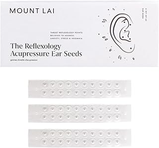 Mount Lai - The Stainless Steel Reflexology Acupressure Ear Seeds | Multi Condition Ear Seeds Acupuncture Kit for Anxiety, Pain and Stress | Set of 60