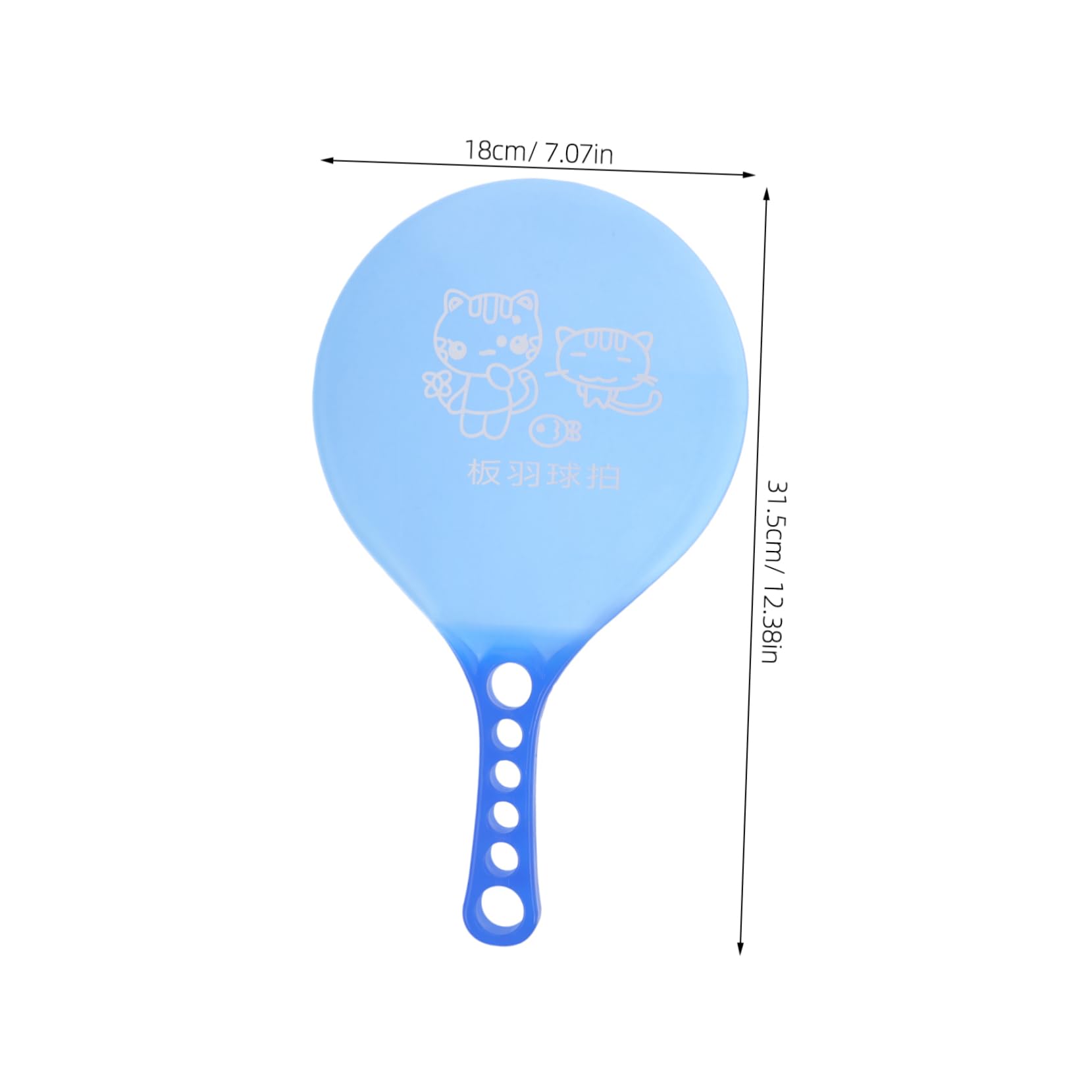 BESPORTBLE Badminton Paddles Set Beach Ball Game Rackets Durable Plastic Paddles Sports 1 Pair
