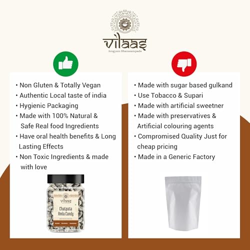 Image of Vilaas Chatpata Amla Candy 100 GM | 100% Natural Dry Amla Candy | Rich in Vitamin-C | Boosts Digestion