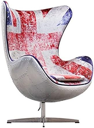Union Jack Aviator AJ Egg Chair (Aluminium)