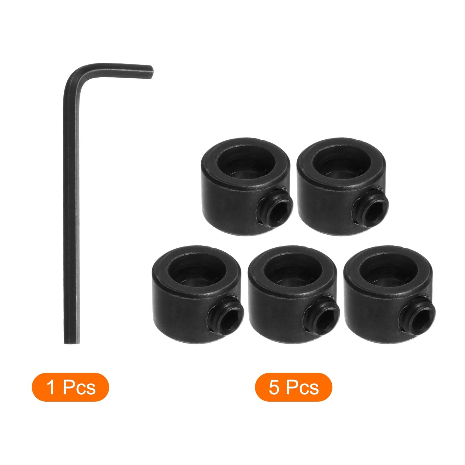 15pz Collari A Vite Per Alberi | Diametro 5,05mm | Acciaio Carbonio | Per Trapani, Modellismo, Automotive - Foto 4