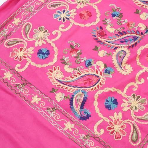 Women’s Embroidered Oversize Tassel Pashmina Shawl Scarf Gift for Women4