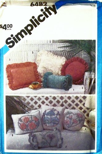 Patron Simplicity 6482 oreillers vintage pour sublimer votre salon bohème