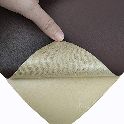Large Leather Repair Patch Adhesive Back First-Aid For Upholstery Couch Car Seat Jackets Handbags 12X24 Inches, Pack Of 2 (Brown) #TOP2
