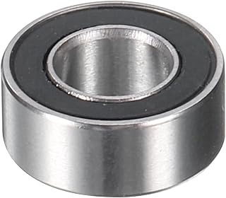 QUARKZMAN SMR105-2RS - Rodamientos de bolas de cerámica híbridos en miniatura (5 x 10 x 4 mm, acero inoxidable 440, doble sellado, P6 (ABEC3), color negro