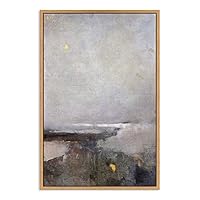 SIGNWIN Framed Canvas Wall Art Abstract Sea Landscape Canvas Prints Home Artwork Decoration for Living Room,Bedroom - 16x24 inches