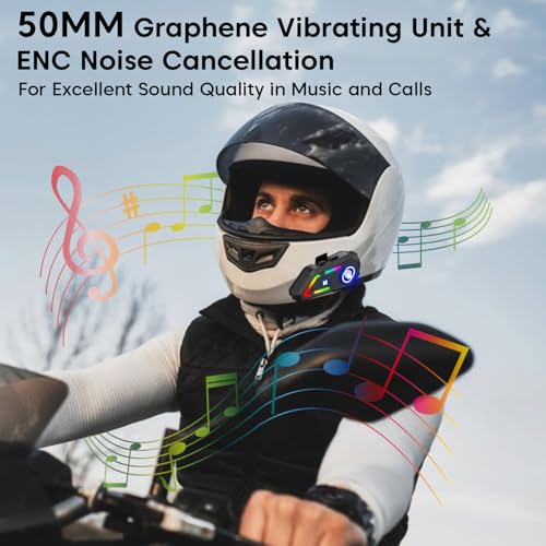 Image of Sounce Jarvis Voyager Motorcycle Helmet Bluetooth Headset - Wireless On-Ear Helmet Speakers with Dual Phone Connection, GPS & Music Support, 800mAh Battery, IP67 Waterproof, Voice Control