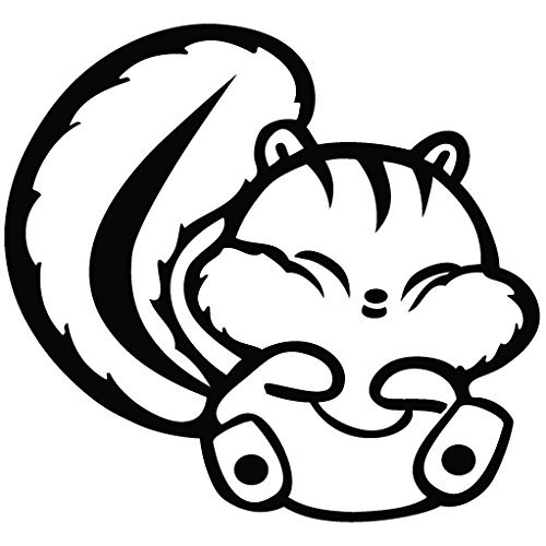 Squirrel Smile - Cartoon Decal Vinyl Car Wall Laptop Cellphone Sticker