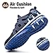 Kezhiho Steel Toe Shoes for Men Women Air Cushion Lightweight Work Shoes Comfortable Breathable Puncture Proof Slip Resistant Sneakers Construction Industrial Safety Shoes（D0230338）