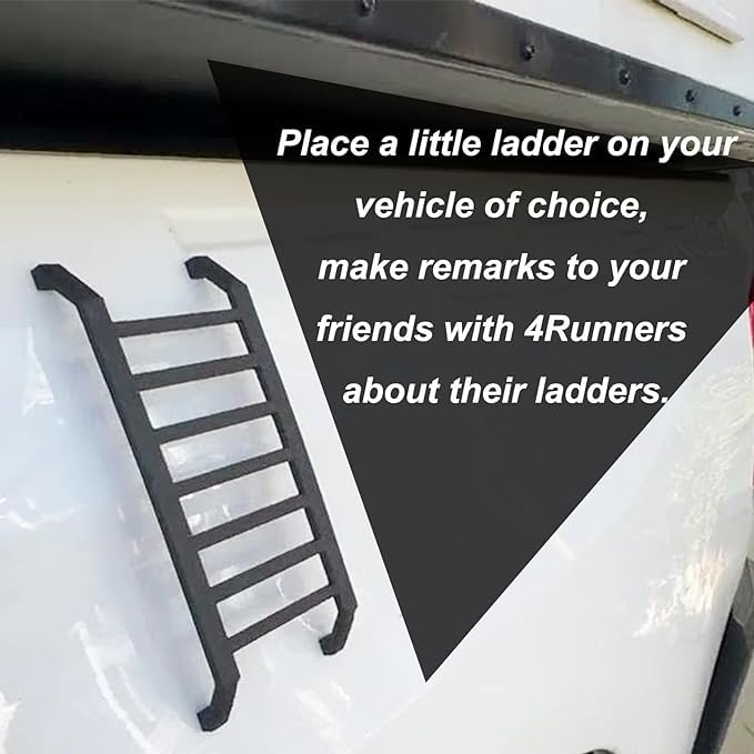 Image of Generic Widdle Wadder Ladder(2PCS),Little Ladder Magnet for car,Mount to Multiple Surfaces,Suitable for Refrigerators, Cars, Etc Black