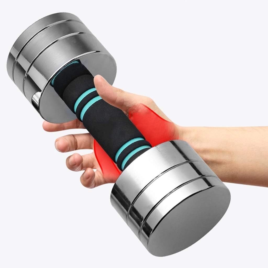 YOGAYE Workout Dumbbell Solid Steel Dumbbell Set – 10KG/20KG Weights Adjustable Electroplated Dumbbells Kit Small Volume Body Shaping Dumbbells Set Compatible with Men Women Home Gym YOGAYE Workout Dumbbell Solid Steel Dumbbell Set – 10KG/20KG Weights Adjustable Electroplated Dumbbells Kit Small Volume Body Shaping Dumbbells Set Compatible with Men Women Home Gym