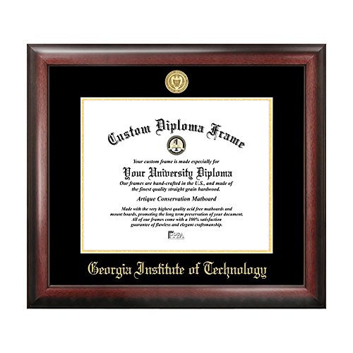 Georgia Institute of Technology Gold Embossed Diploma Frame