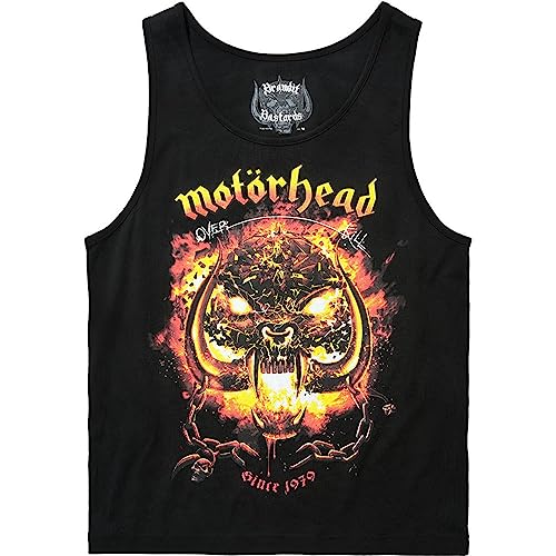 Camiseta de tirantes Motörhead para hombre Camisa cami de algodón negro