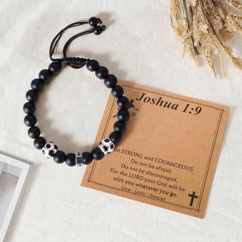  Soccer Cross Beaded Bracelet - image 2