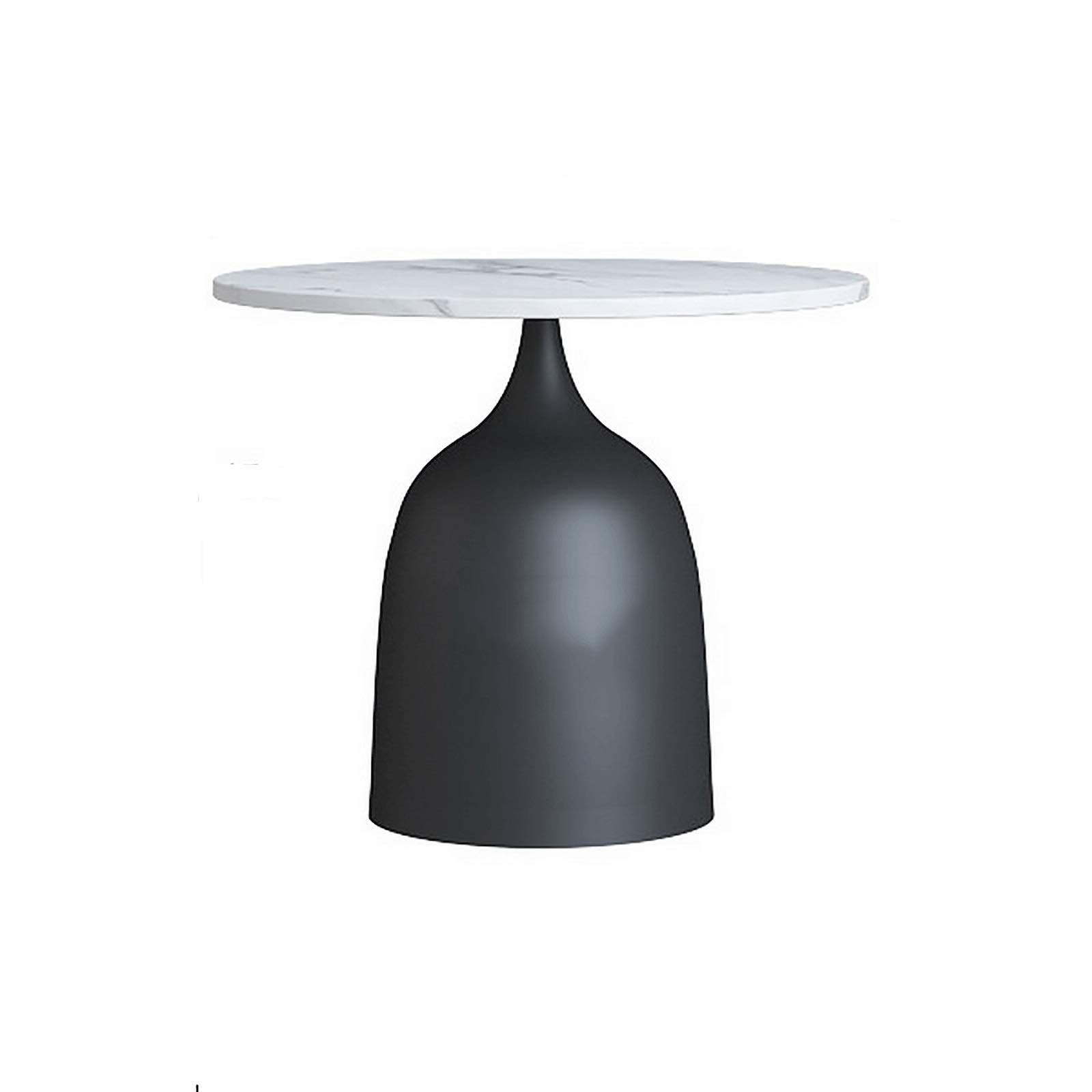 GArcan Couchtisch, Beistelltisch, Tee-Beistelltisch, Teetisch, runder Sofatisch, Marmor-Beistelltisch, Kunst-Couchtisch aus Eisen, Kleiner Beistelltisch, einfach zu montierender Snack-Tisch für Woh