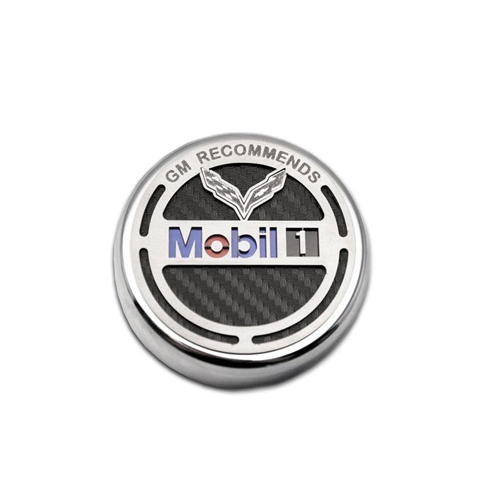 American Car CraftC7 Corvette Commemorative GM Recommends Mobil 1 Oil Cap Cover : C7 Stingray, Z51, Z06, Grand Sport