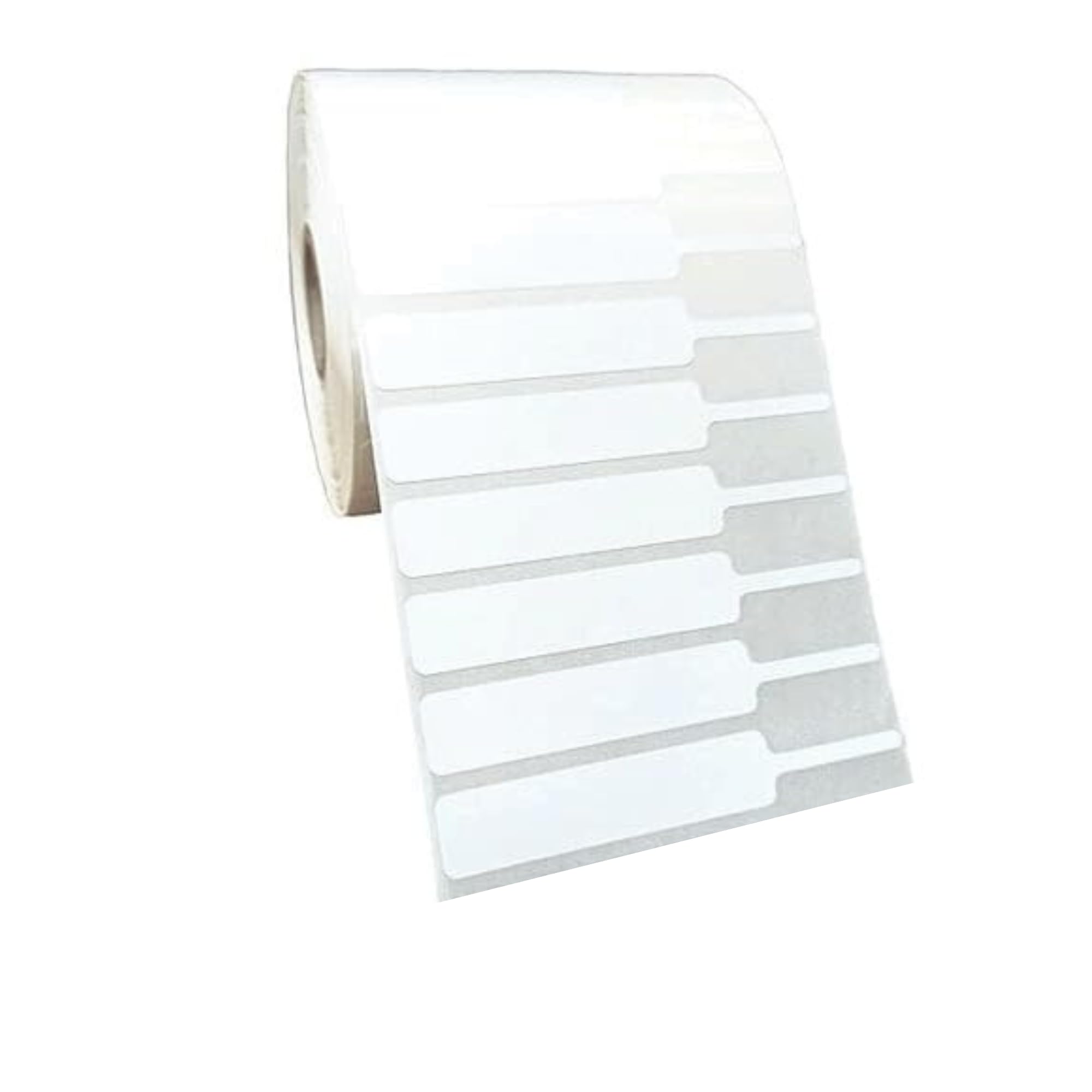 True-Ally 100mm x 15mm Blank Jewelry Price Tags Stickers | Non tearable - Glossy Premium | Indentification Tags Stickers Jewelry Price Label Self Adhesive